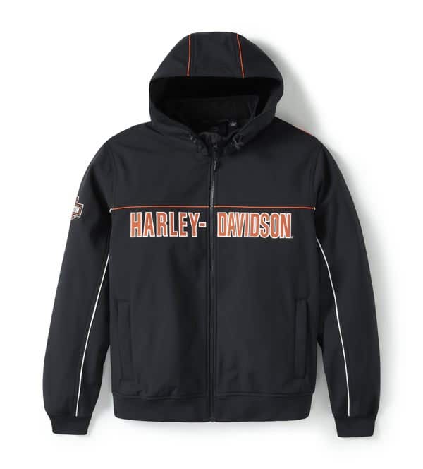HARLEY-DAVIDSON MENS IDYLL WINDPROOF SOFT SHELL JACKET