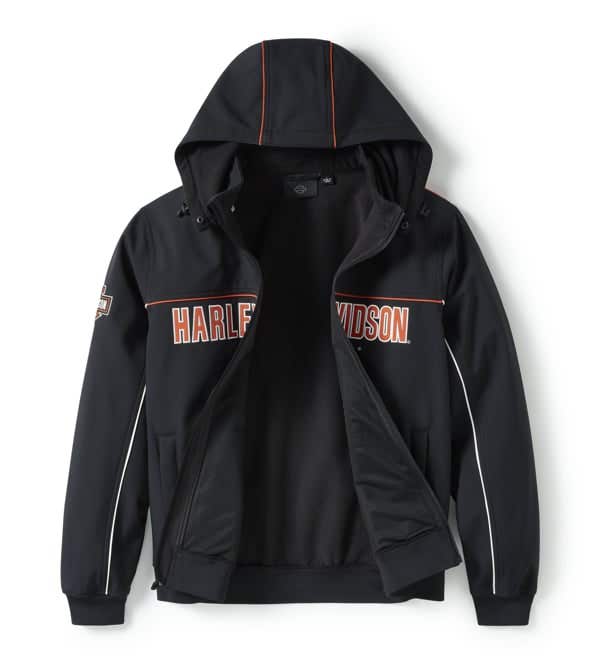 HARLEY-DAVIDSON MENS IDYLL WINDPROOF SOFT SHELL JACKET