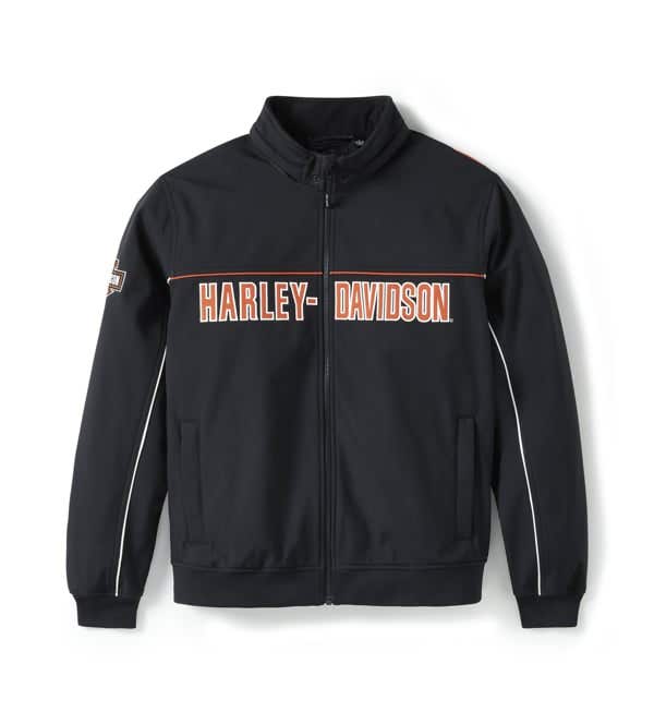 HARLEY-DAVIDSON MENS IDYLL WINDPROOF SOFT SHELL JACKET