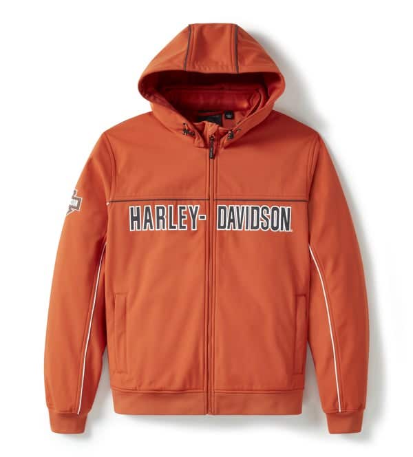 HARLEY-DAVIDSON MENS IDYLL WINDPROOF SOFT SHELL JACKET