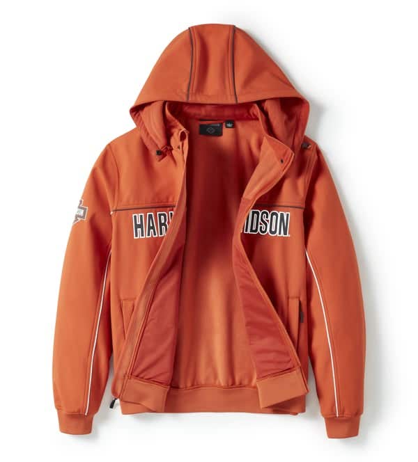 HARLEY-DAVIDSON MENS IDYLL WINDPROOF SOFT SHELL JACKET