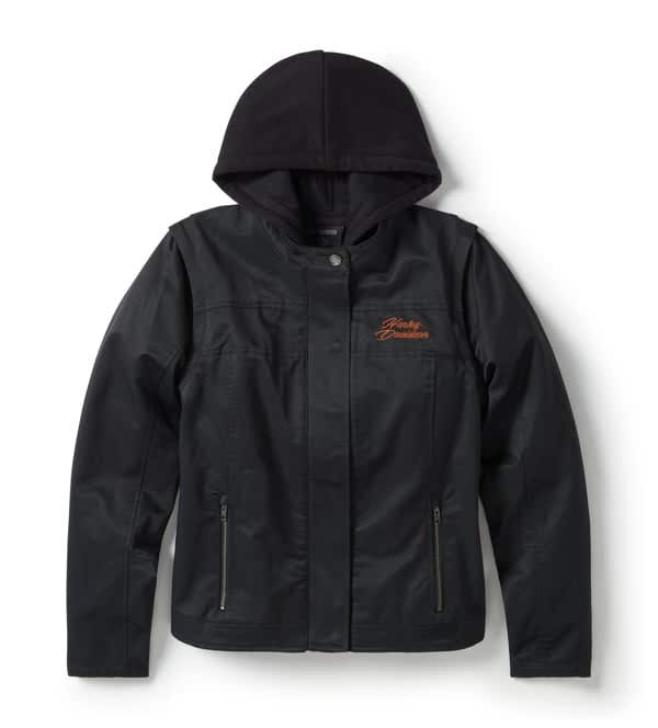 HARLEY-DAVIDSON WOMENS MISS ENTHUSIAST 3-IN-1 TEXTILE JACKET