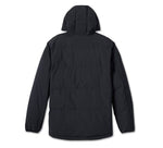 HARLEY-DAVIDSON MENS BAR & SHIELD HOODED PUFFER