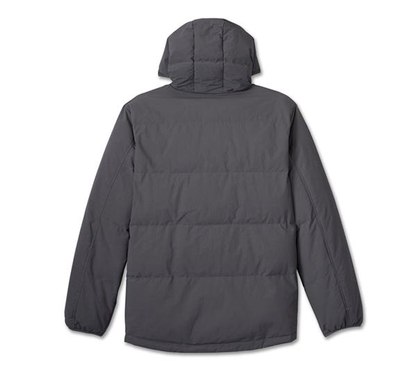 HARLEY-DAVIDSON MENS BAR & SHIELD HOODED PUFFER