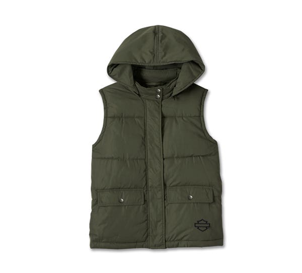 HARLEY-DAVIDSON WOMENS BAR & SHIELD QUILTED VEST