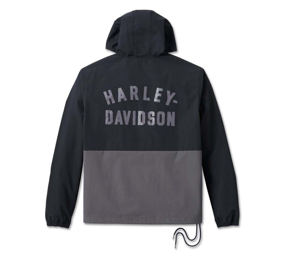 HARLEY-DAVIDSON MENS ESSENTIAL COLORBLOCK ANORAK