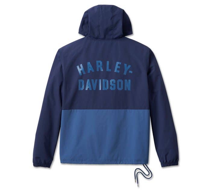 HARLEY-DAVIDSON MENS ESSENTIAL COLORBLOCK ANORAK