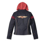 HARLEY-DAVIDSON WOMENS 120TH ANNIVERSARY MISS ENTHUSIAST 3-IN-1 OUTERWEAR JACKET
