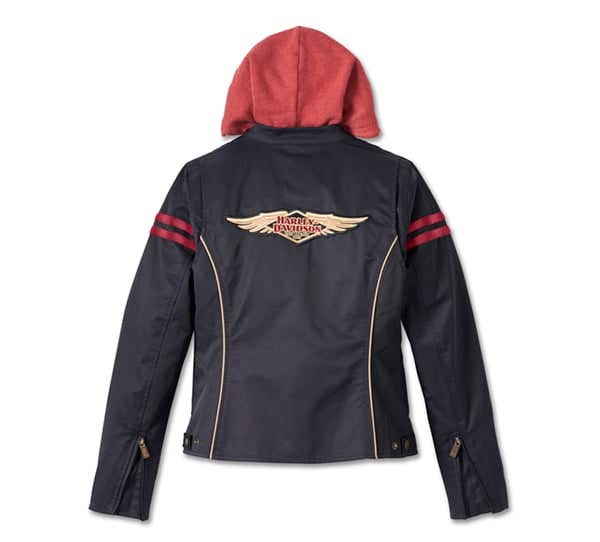 HARLEY-DAVIDSON WOMENS 120TH ANNIVERSARY MISS ENTHUSIAST 3-IN-1 OUTERWEAR JACKET