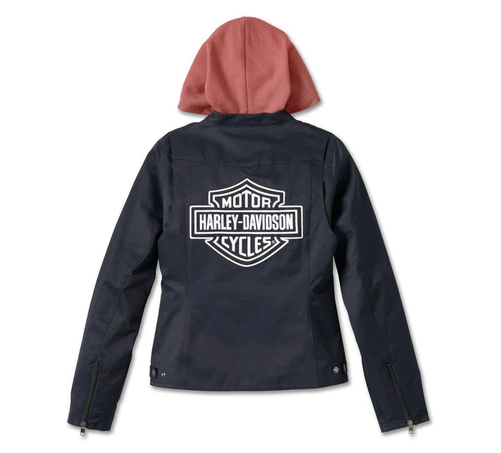 HARLEY-DAVIDSON WOMENS MISS ENTHUSIAST 3-IN-1 OUTERWEAR JACKET