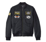 HARLEY-DAVIDSON MENS AT THE CRANK BOMBER JACKET