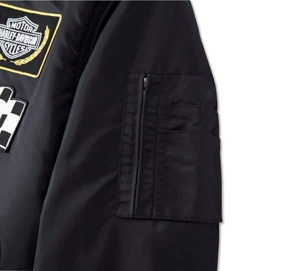 HARLEY-DAVIDSON MENS AT THE CRANK BOMBER JACKET