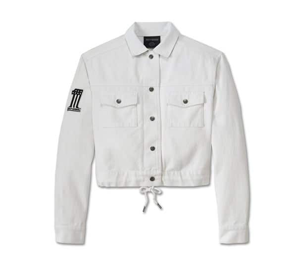 HARLEY-DAVIDSON WOMENS #1 RACING CROPPED JACKET