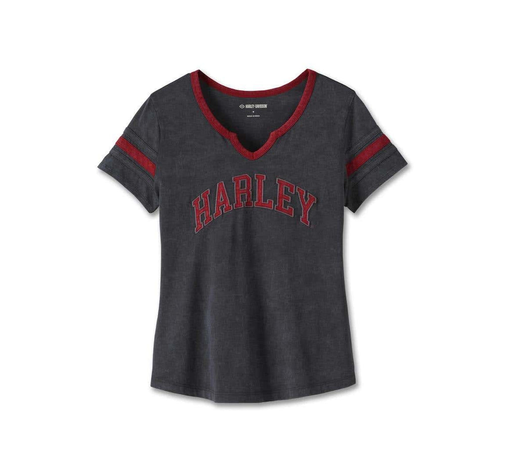 HARLEY-DAVIDSON WOMENS AMERICAN NOTCH NECK TEE