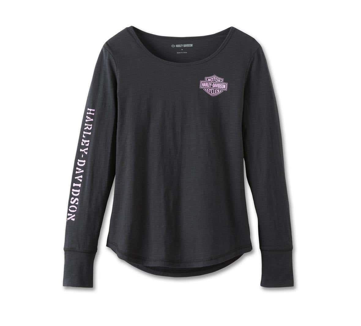 HARLEY-DAVIDSON WOMENS HERO LONG SLEEVE KNIT TOP