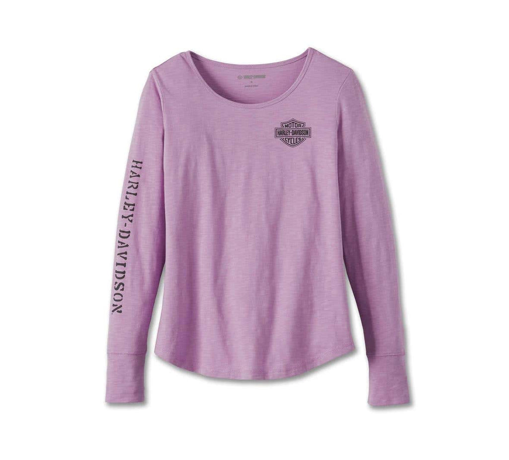 HARLEY-DAVIDSON WOMENS HERO LONG SLEEVE KNIT TOP