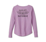 HARLEY-DAVIDSON WOMENS HERO LONG SLEEVE KNIT TOP