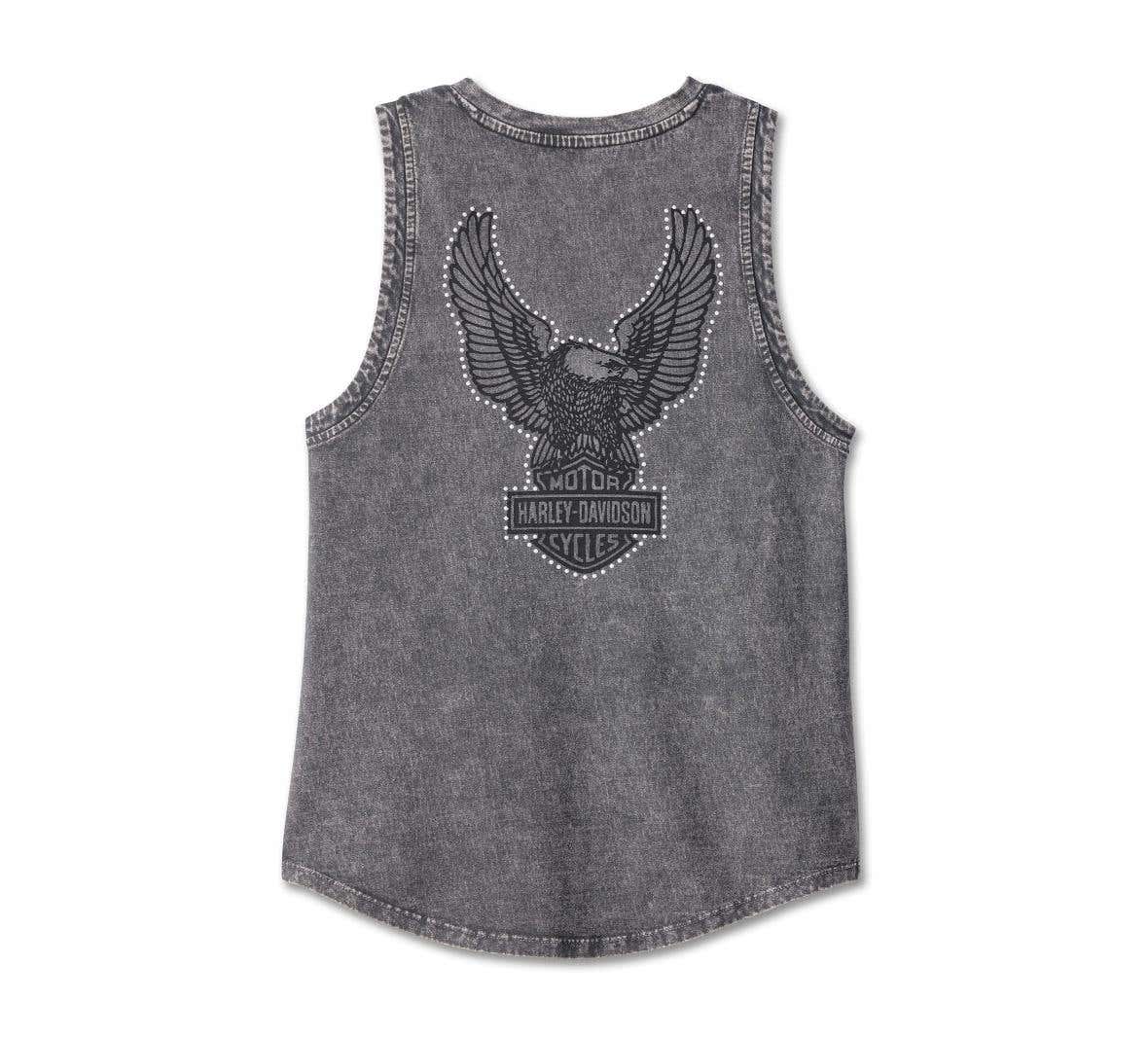 HARLEY-DAVIDSON WOMENS THROTTLE LACE-UP TANK