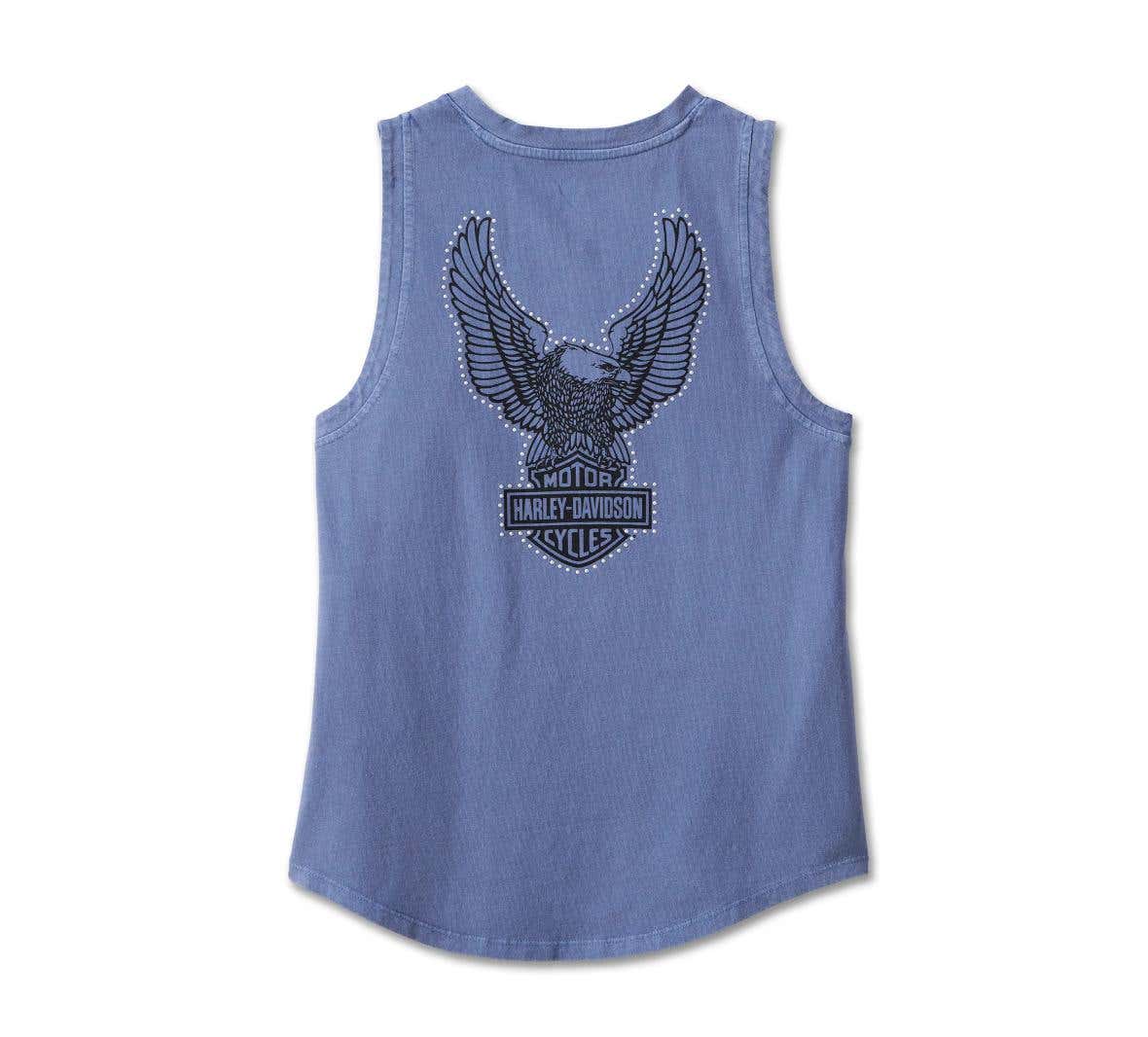 HARLEY-DAVIDSON WOMENS THROTTLE LACE-UP TANK