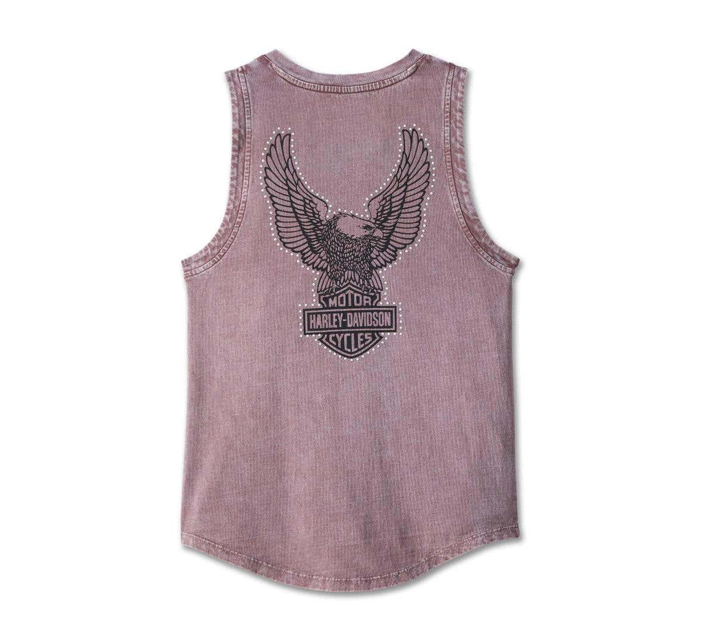 HARLEY-DAVIDSON WOMENS THROTTLE LACE-UP TANK