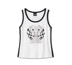 HARLEY-DAVIDSON WOMENS 120TH ANNIVERSARY CONTRAST TANK