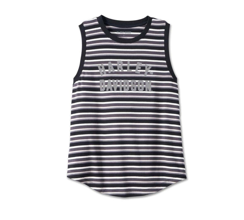HARLEY-DAVIDSON WOMENS DIVISION STRIPED TANK - YD STRIPE