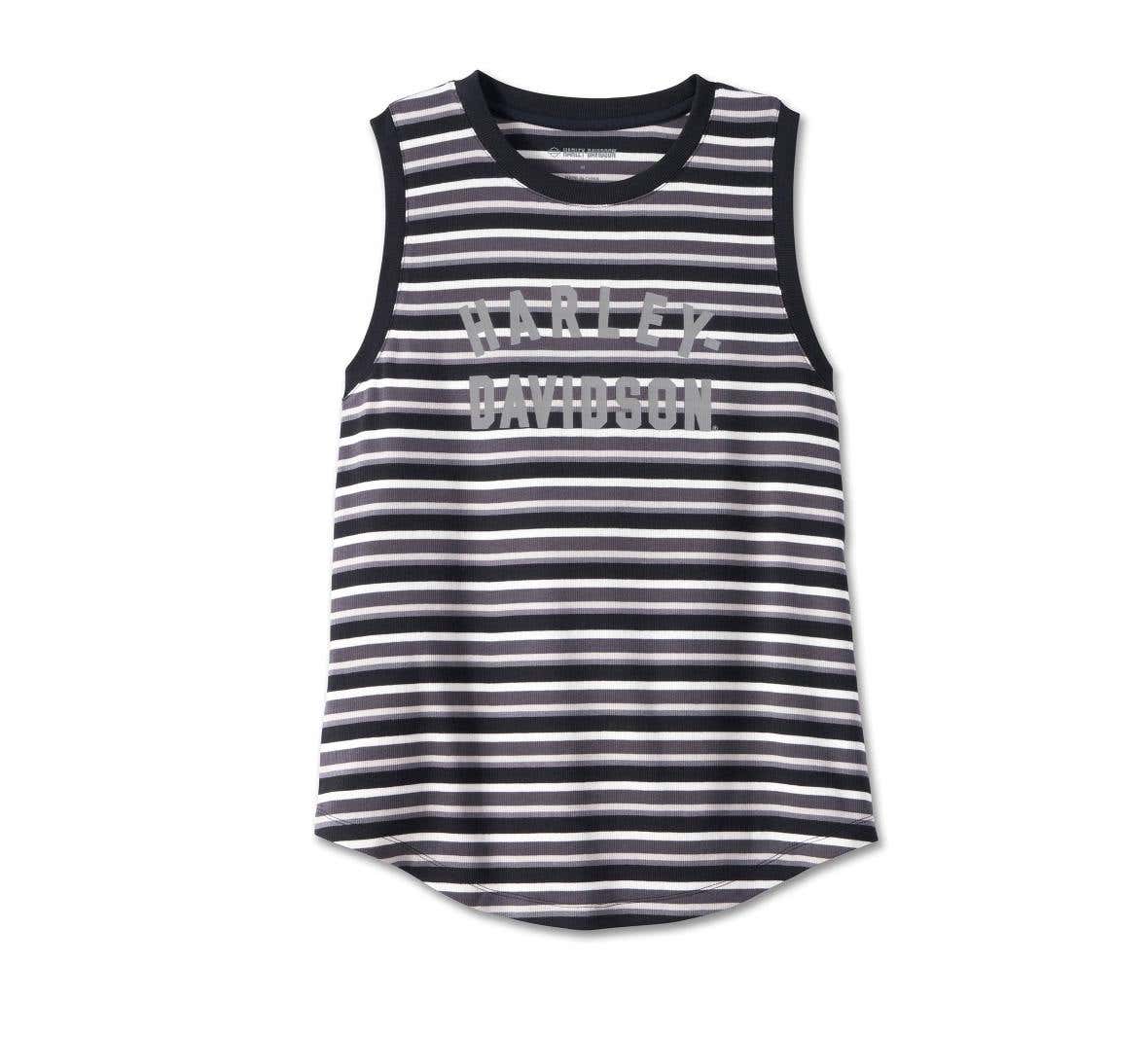 HARLEY-DAVIDSON WOMENS DIVISION STRIPED TANK - YD STRIPE