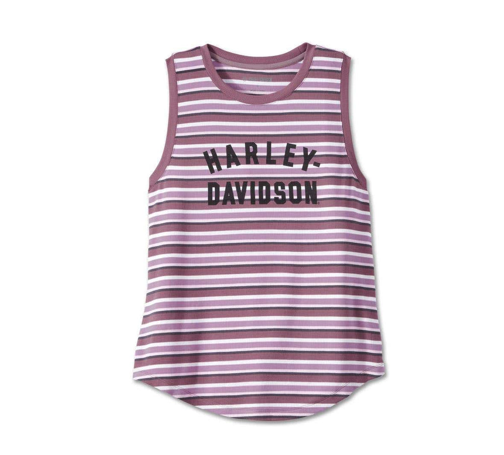 HARLEY-DAVIDSON WOMENS DIVISION STRIPED TANK - YD STRIPE