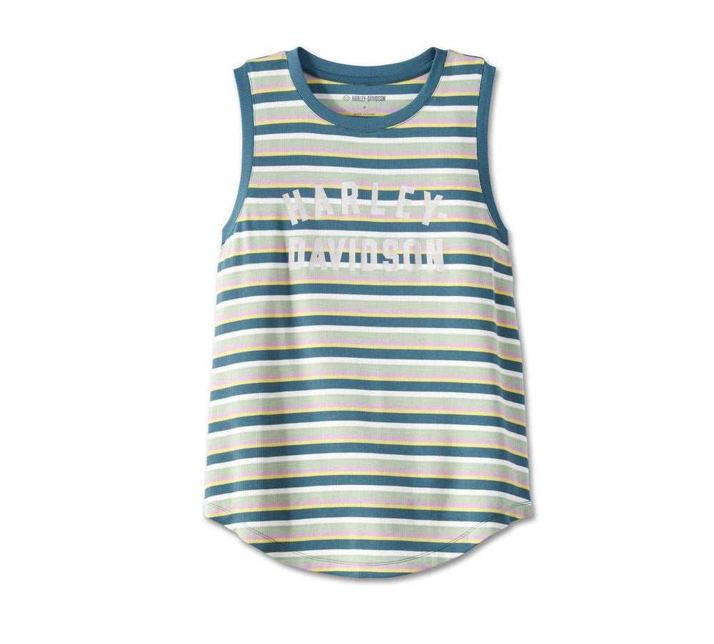 HARLEY-DAVIDSON WOMENS DIVISION STRIPED TANK - YD STRIPE