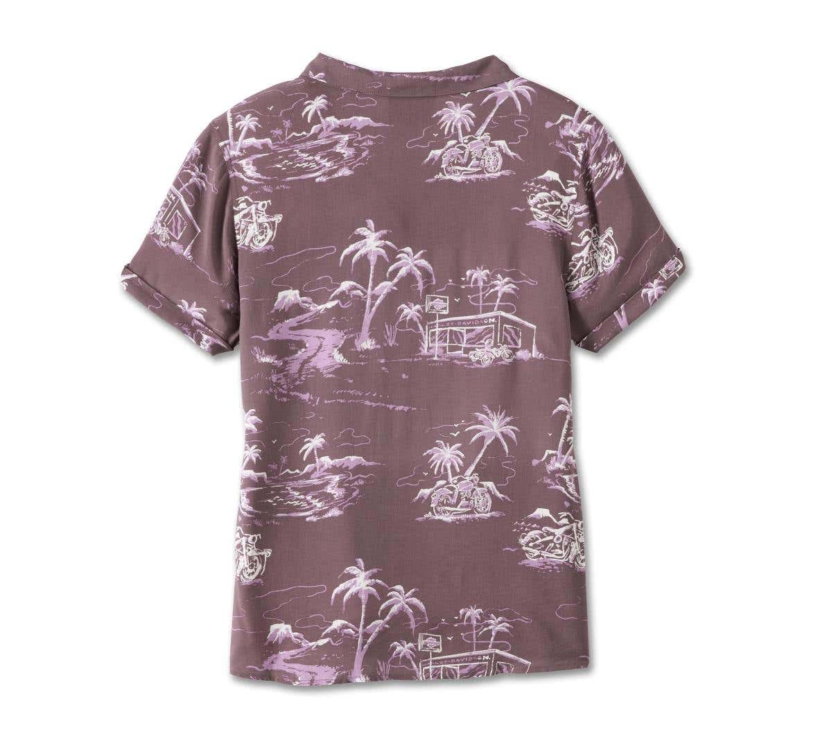 HARLEY-DAVIDSON WOMENS ALOHA SHIRT