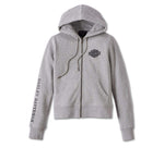 HARLEY-DAVIDSON WOMENS KICKSTART 3-IN-1 INDIGO DENIM JACKET