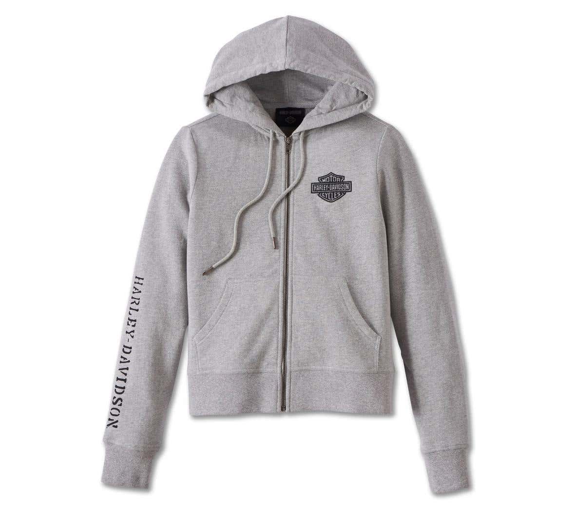 HARLEY-DAVIDSON WOMENS KICKSTART 3-IN-1 INDIGO DENIM JACKET