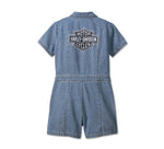 HARLEY-DAVIDSON WOMENS HERO DENIM JUMPSUIT