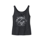 HARLEY-DAVIDSON WOMENS 120TH ANNIVERSARY NOTCH NECK TANK