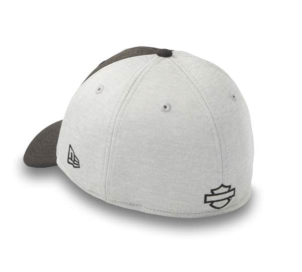 HARLEY-DAVIDSON MENS DROP H 39THIRTY SHADOWTECH HEATHER STRETCH-FIT CAP
