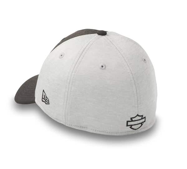 HARLEY-DAVIDSON MENS DROP H 39THIRTY SHADOWTECH HEATHER STRETCH-FIT CAP