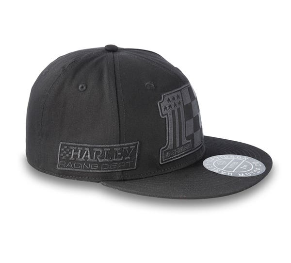 HARLEY-DAVIDSON MENS RACER VICTORY FITTED CAP