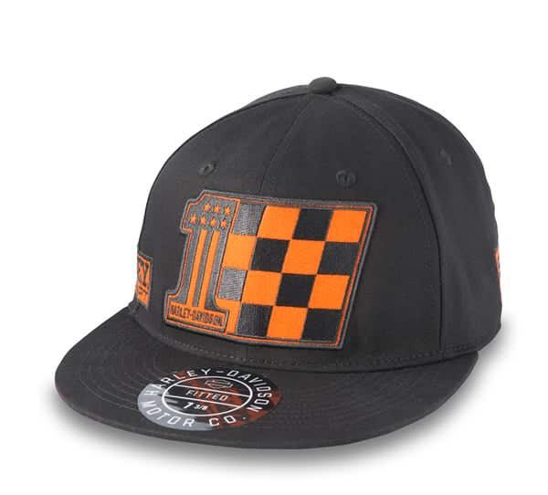 HARLEY-DAVIDSON MENS RACER VICTORY FITTED CAP