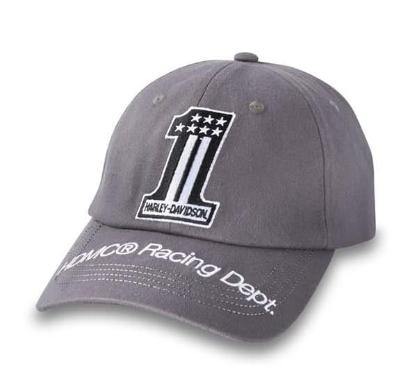 HARLEY-DAVIDSON MENS #1 FLAT BRIM ADJUSTABLE CAP