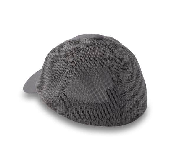 HARLEY-DAVIDSON MENS H-D OIL CAN BAR & SHIELD STRETCH-FIT CAP