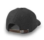 HARLEY-DAVIDSON MENS BAR & SHIELD WOOL STRAPBACK CAP