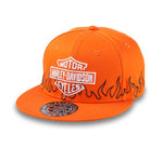 HARLEY-DAVIDSON MENS FLAMES FITTED HAT