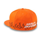 HARLEY-DAVIDSON MENS FLAMES FITTED HAT