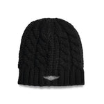 HARLEY-DAVIDSON WOMENS SILVER WING KNIT HAT AND GLOVE SET