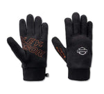 HARLEY-DAVIDSON MENS COMBUSTION WINDPROOF FLEECE GLOVES