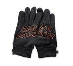 HARLEY-DAVIDSON MENS COMBUSTION WINDPROOF FLEECE GLOVES