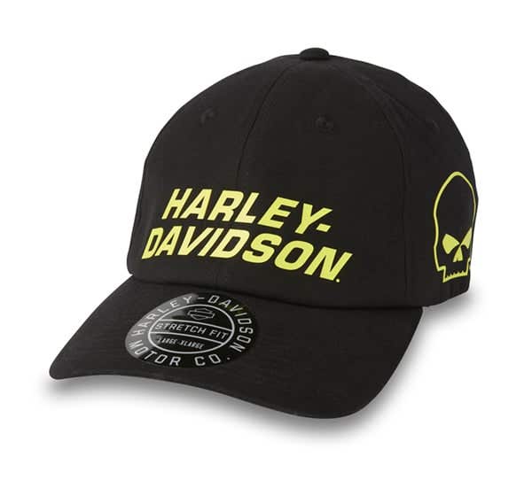 HARLEY-DAVIDSON MENS WILLIE G SKULL VIPER WAXED STYLE CAP
