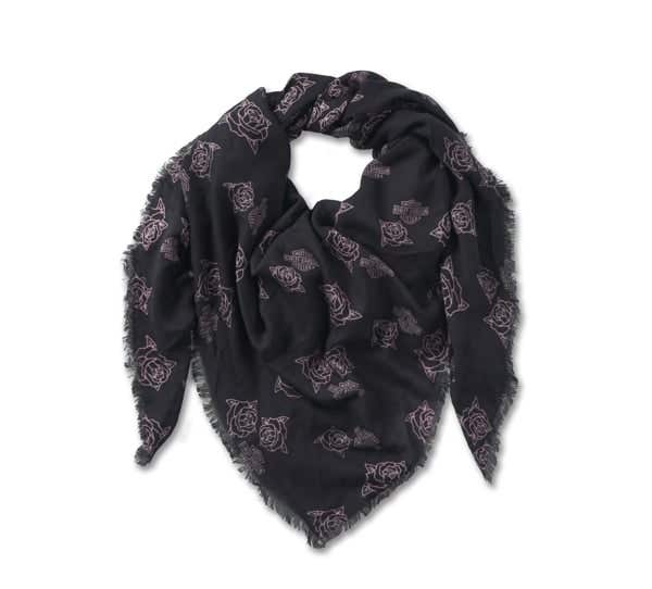 HARLEY-DAVIDSON WOMENS ROSEBUD SHAWL