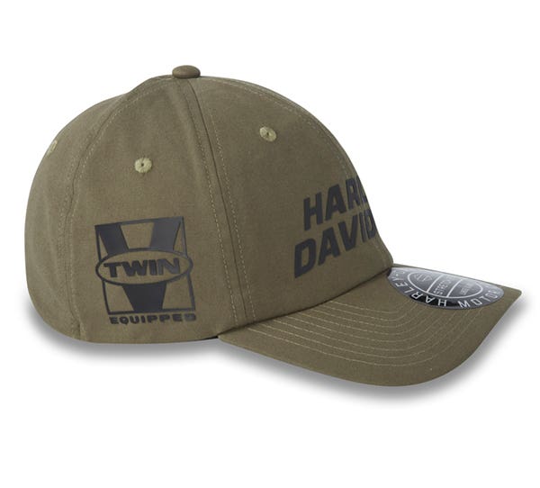 HARLEY-DAVIDSON MENS WILLIE G SKULL VIPER WAXED STYLE CAP