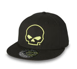 HARLEY-DAVIDSON MENS WILLIE G SKULL FITTED SNAPBACK